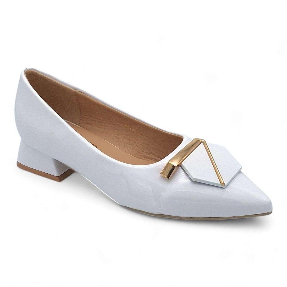 TTP Women Patent PU Low Block Heels JSF116