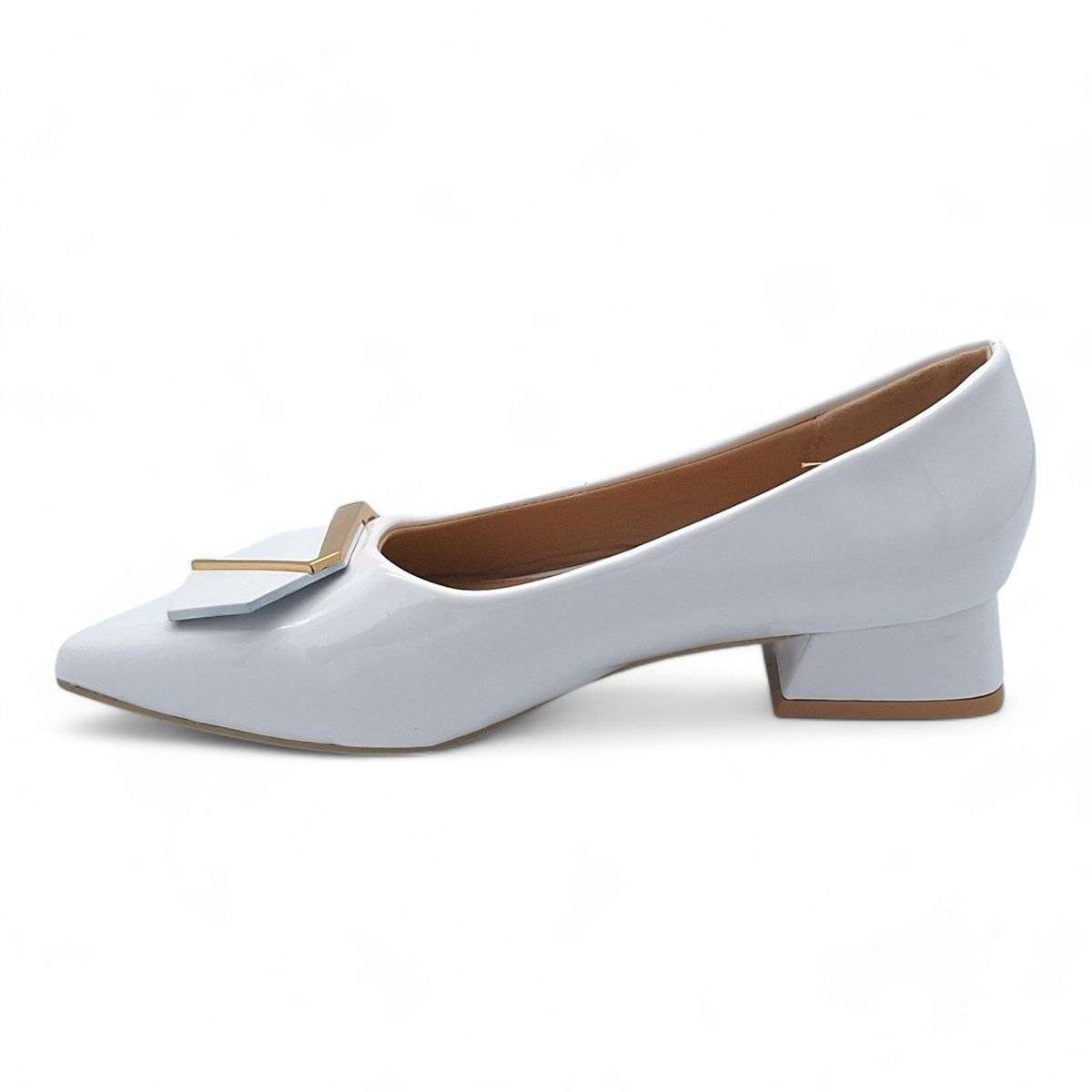 TTP Women Patent PU Low Block Heels JSF116