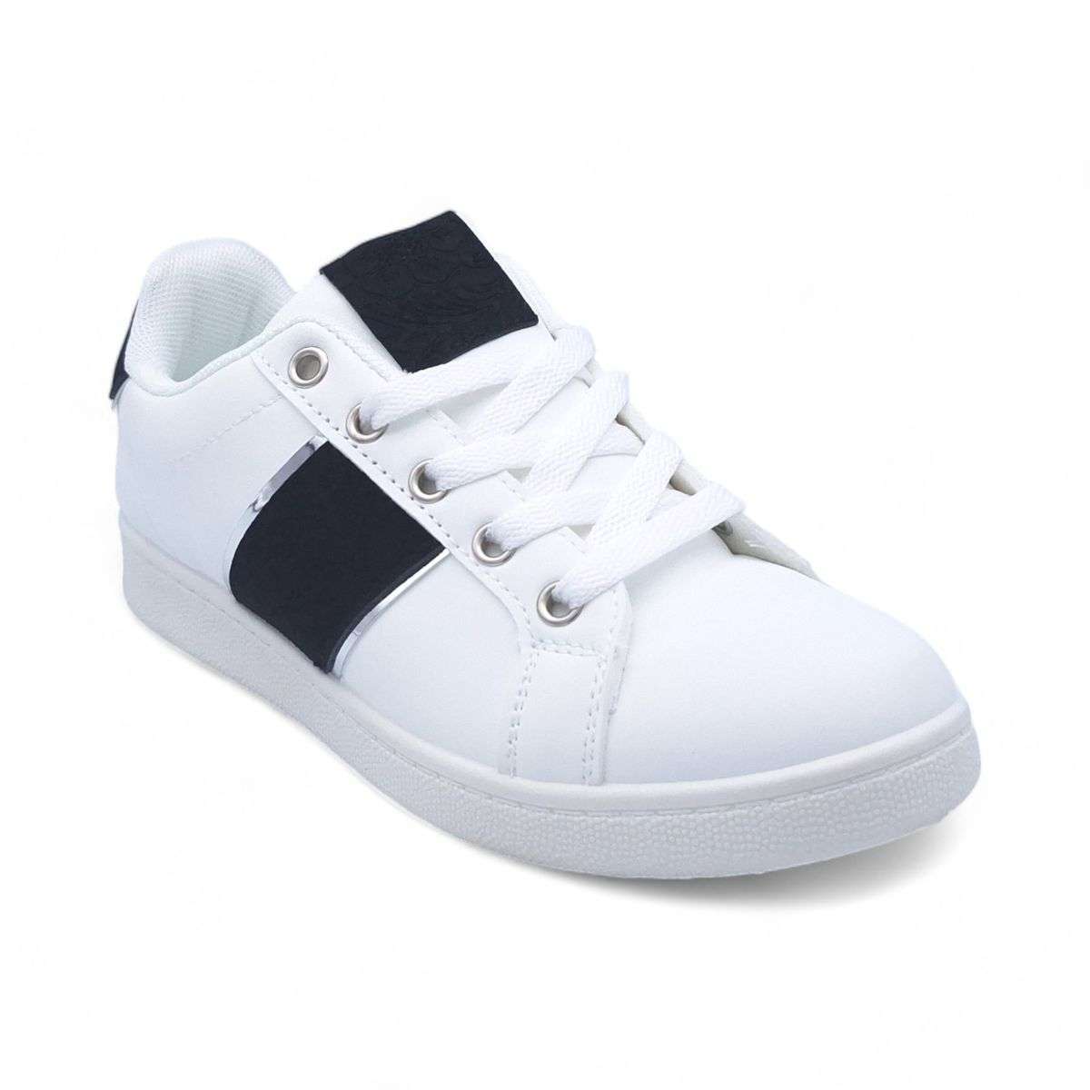 Women PU Fashion Sneakers with Square Decor XB31002