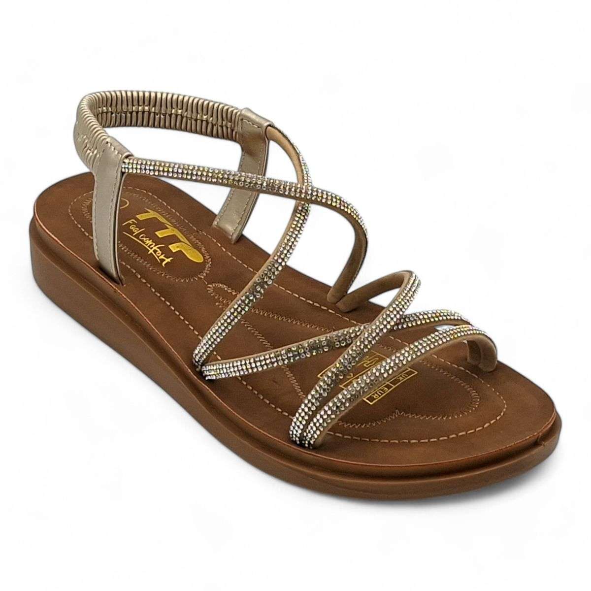 TTP Women Strappy Comfortable Embellished Sandal - MJ251010-2
