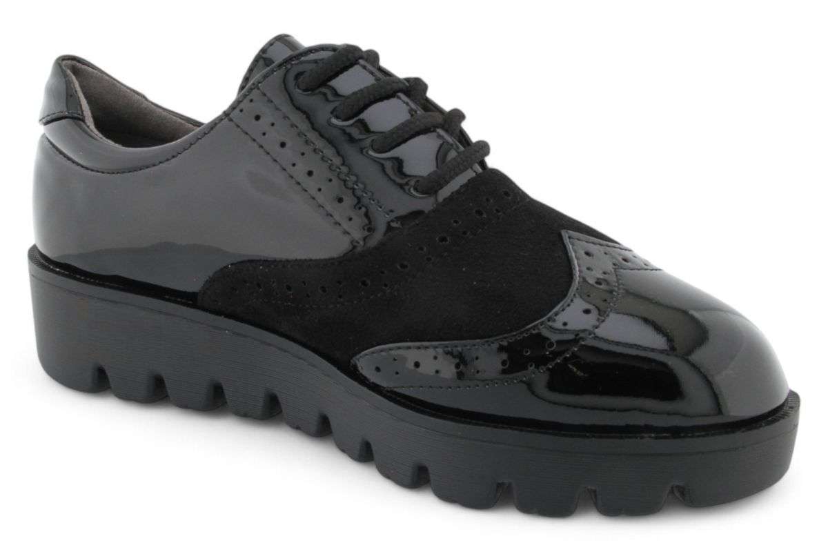 TTP Women Round Toe Platform Derby with Brogue Detail HT2422-2