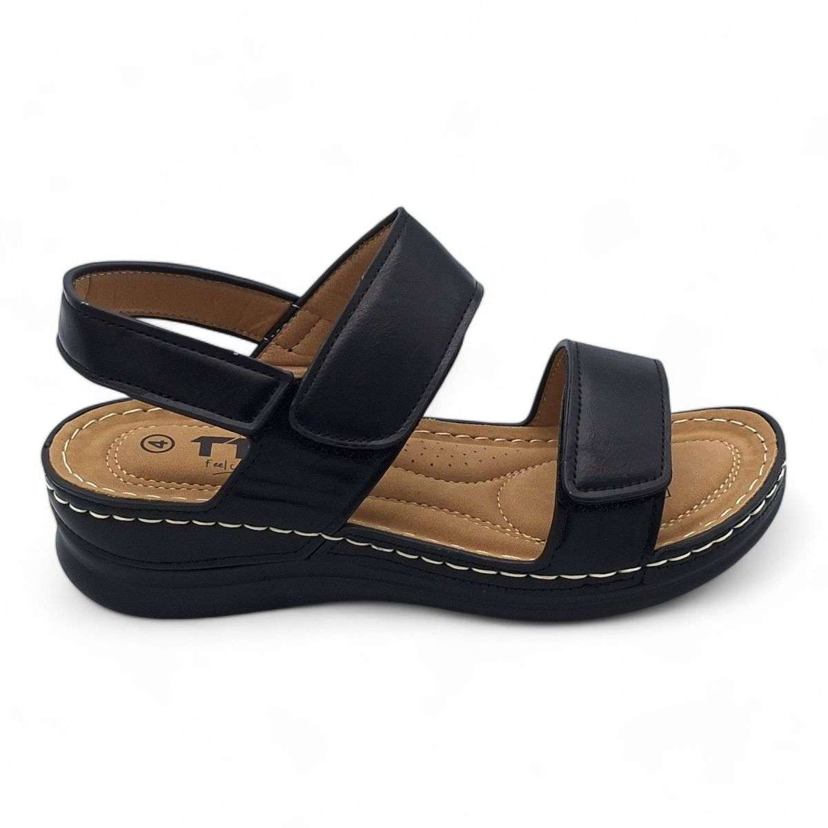 TTP Women Tri Hook and Loop Strap Sandals XB1512