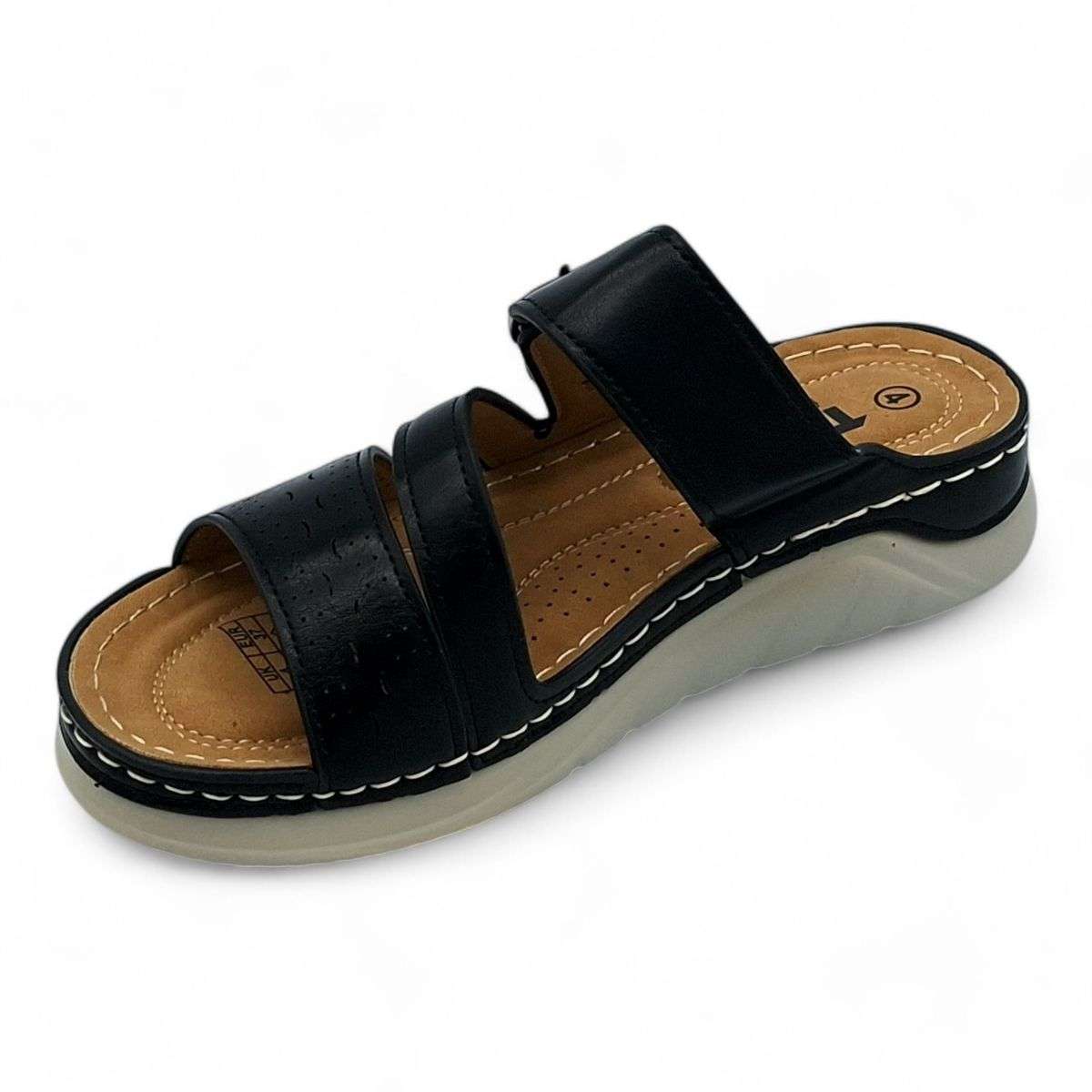 TTP Women Platform Slider with Buckle Decor - XB18297-2