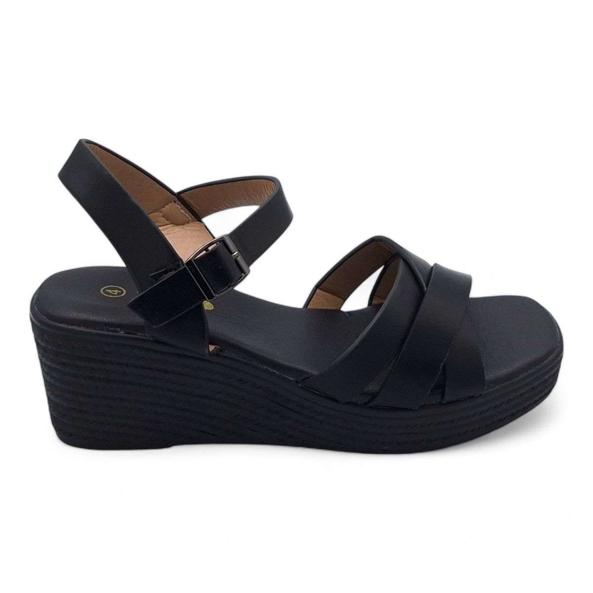 TTP Women Platform Wedge Heel Sandal with Ankle Strap XB2399-2