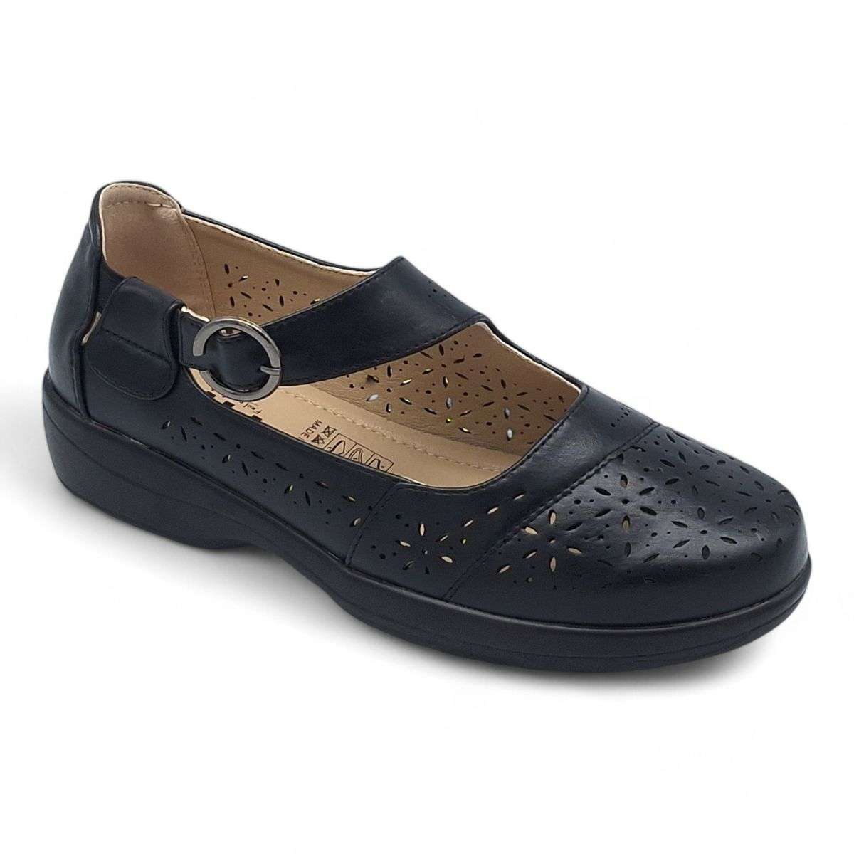 TTP Women Loafers with Elasticated Ankle Strap and Cut out Decor XB5601