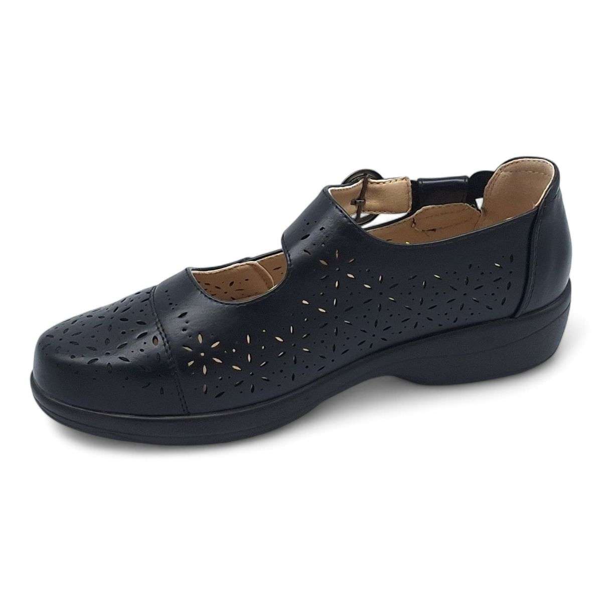 TTP Women Loafers with Elasticated Ankle Strap and Cut out Decor XB5601