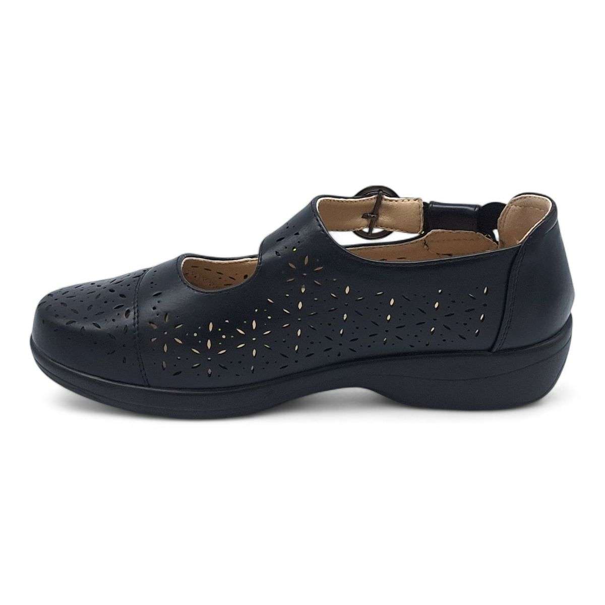 TTP Women Loafers with Elasticated Ankle Strap and Cut out Decor XB5601