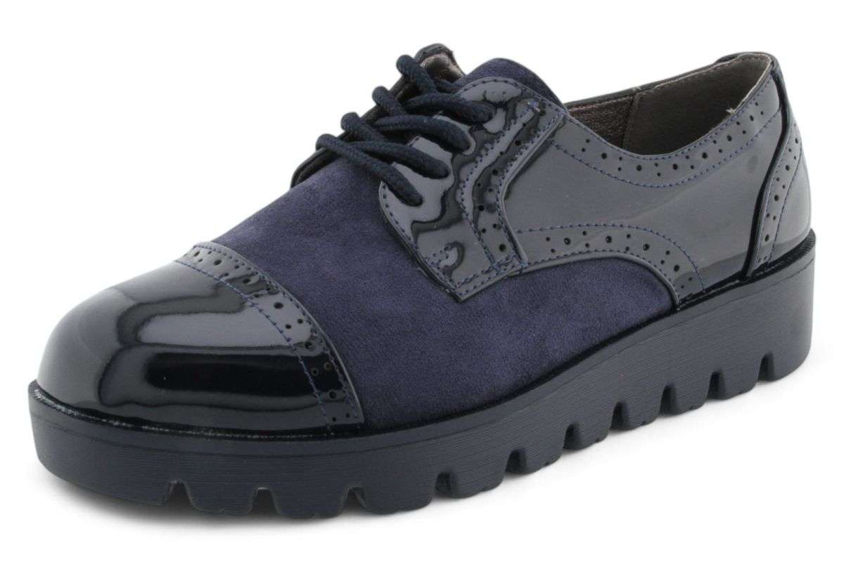 TTP Women Round Toe Platform Cap Toe Brogue Derby HT2422-1