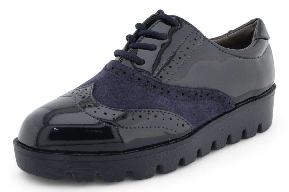 TTP Women Round Toe Platform Derby with Brogue Detail HT2422-2