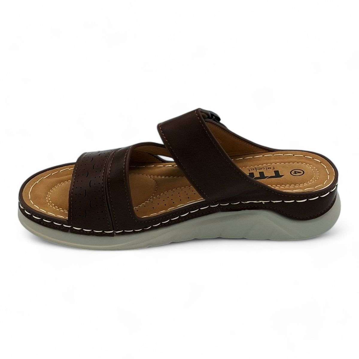 TTP Women Platform Slider with Buckle Decor - XB18297-2