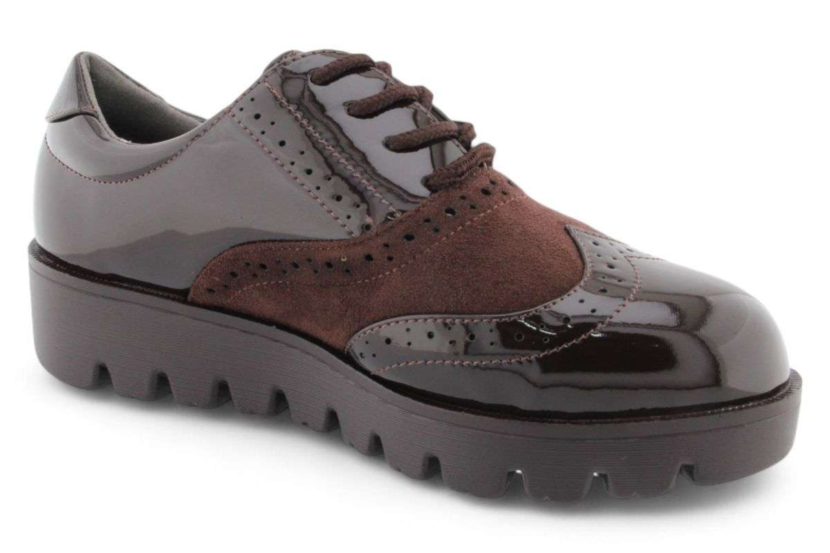 TTP Women Round Toe Platform Derby with Brogue Detail HT2422-2