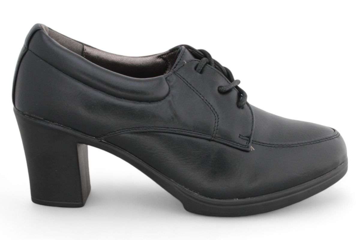 TTP Fashion Platform Block Heel Lace Up Courts HT3506