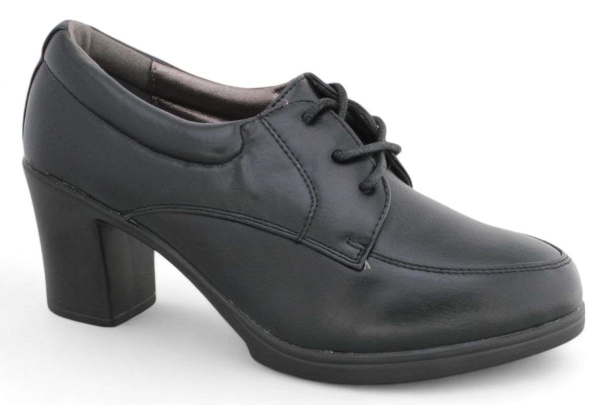 TTP Fashion Platform Block Heel Lace Up Courts HT3506