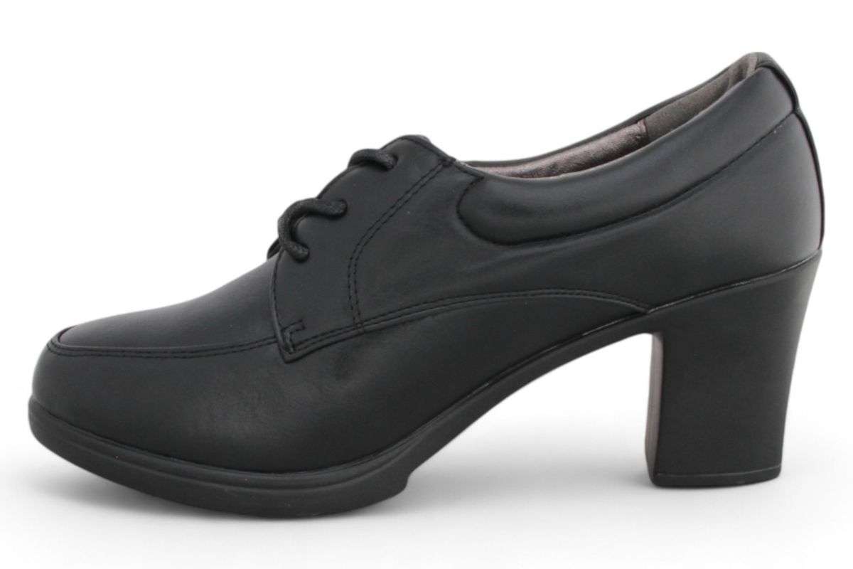TTP Fashion Platform Block Heel Lace Up Courts HT3506