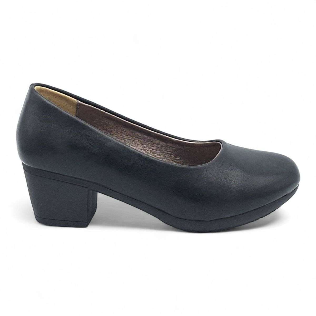 TTP Women Elegant Sleek Block Heel Courts HT3801