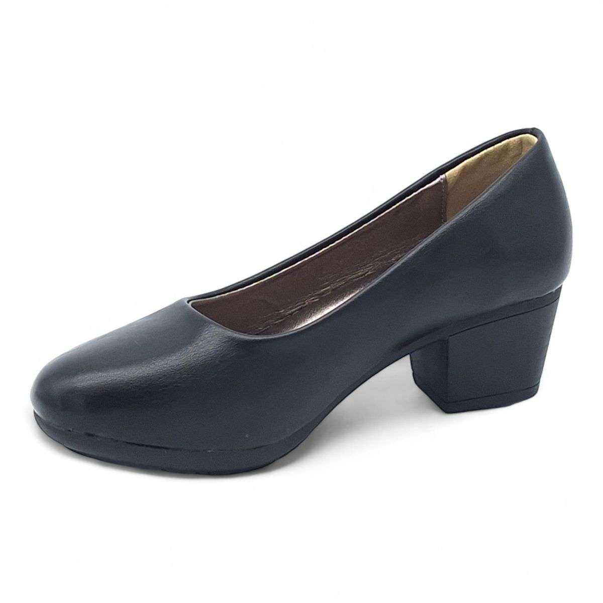 TTP Women Elegant Sleek Block Heel Courts HT3801