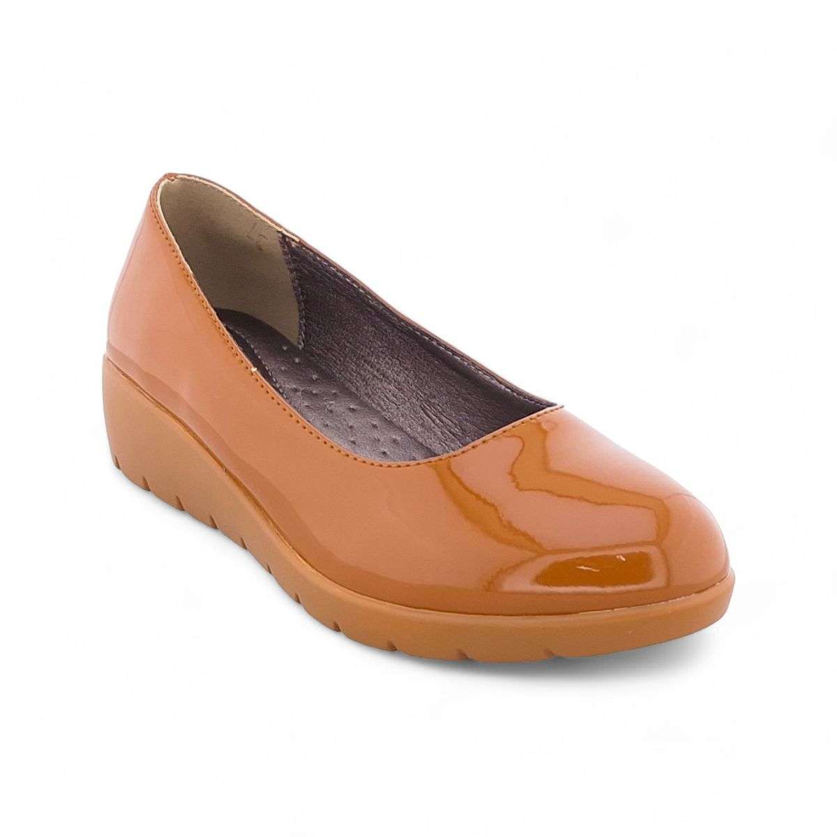 TTP Women Wedge Patent Slip on XB3701