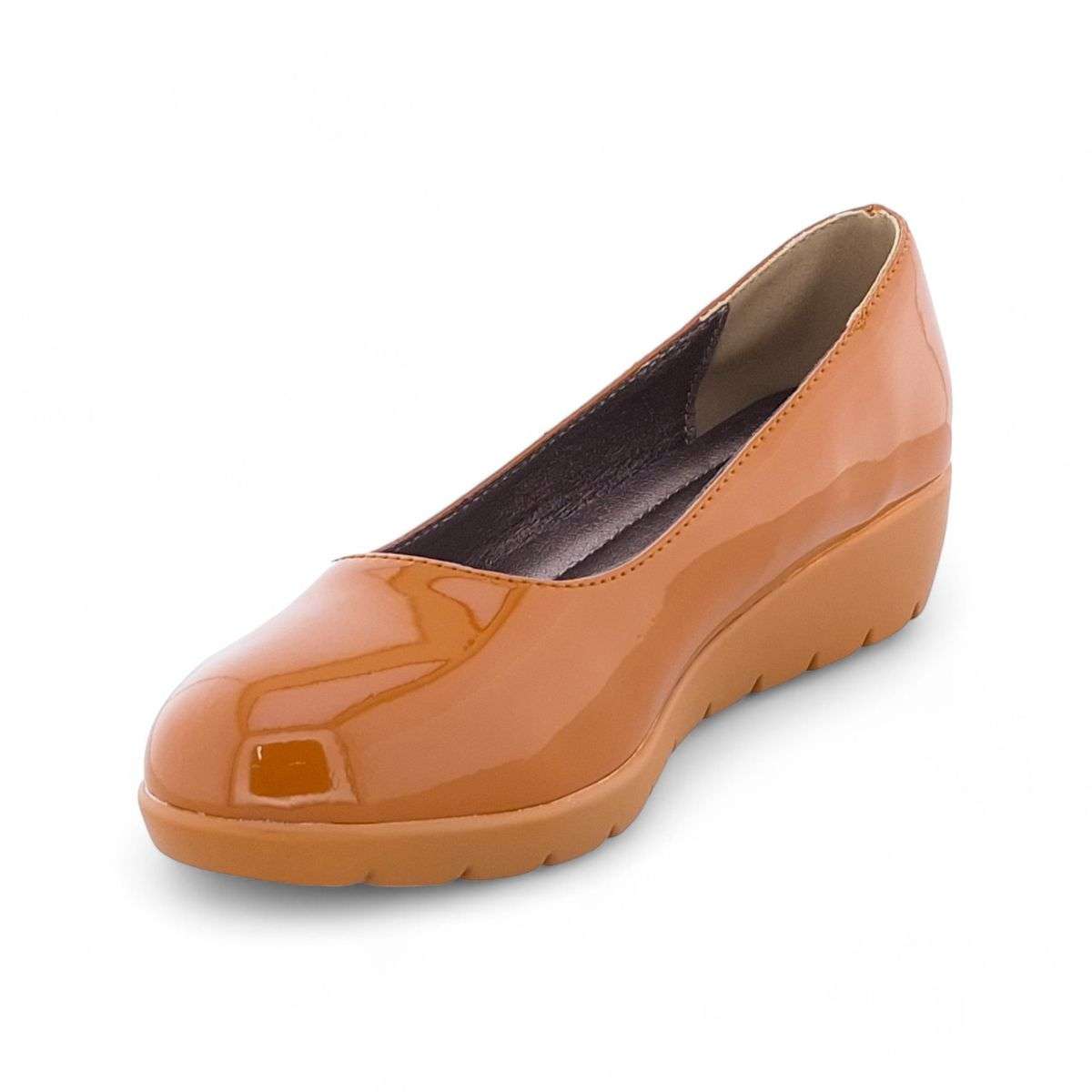 TTP Women Wedge Patent Slip on XB3701