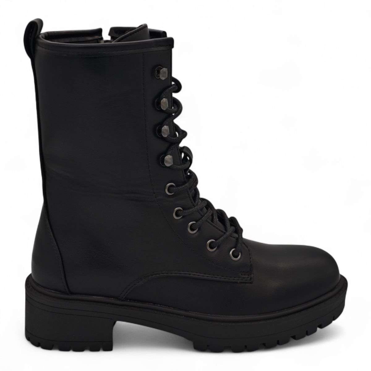 TTP Women's Platform Ankle Boots with Lace and Side Zipper HTA09