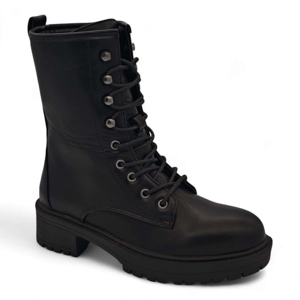 TTP Women's Platform Ankle Boots with Lace and Side Zipper HTA09