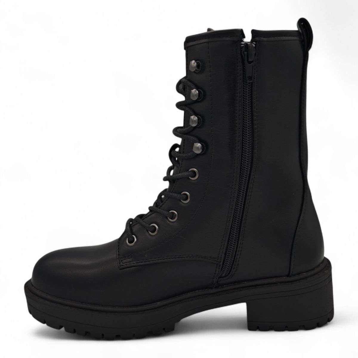TTP Women's Platform Ankle Boots with Lace and Side Zipper HTA09