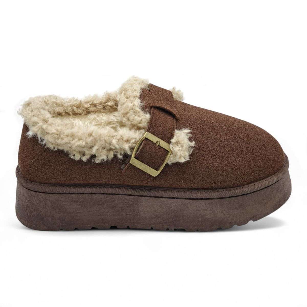 TTP Women's Cosy Slip-on with Faux Fur Lining K-11