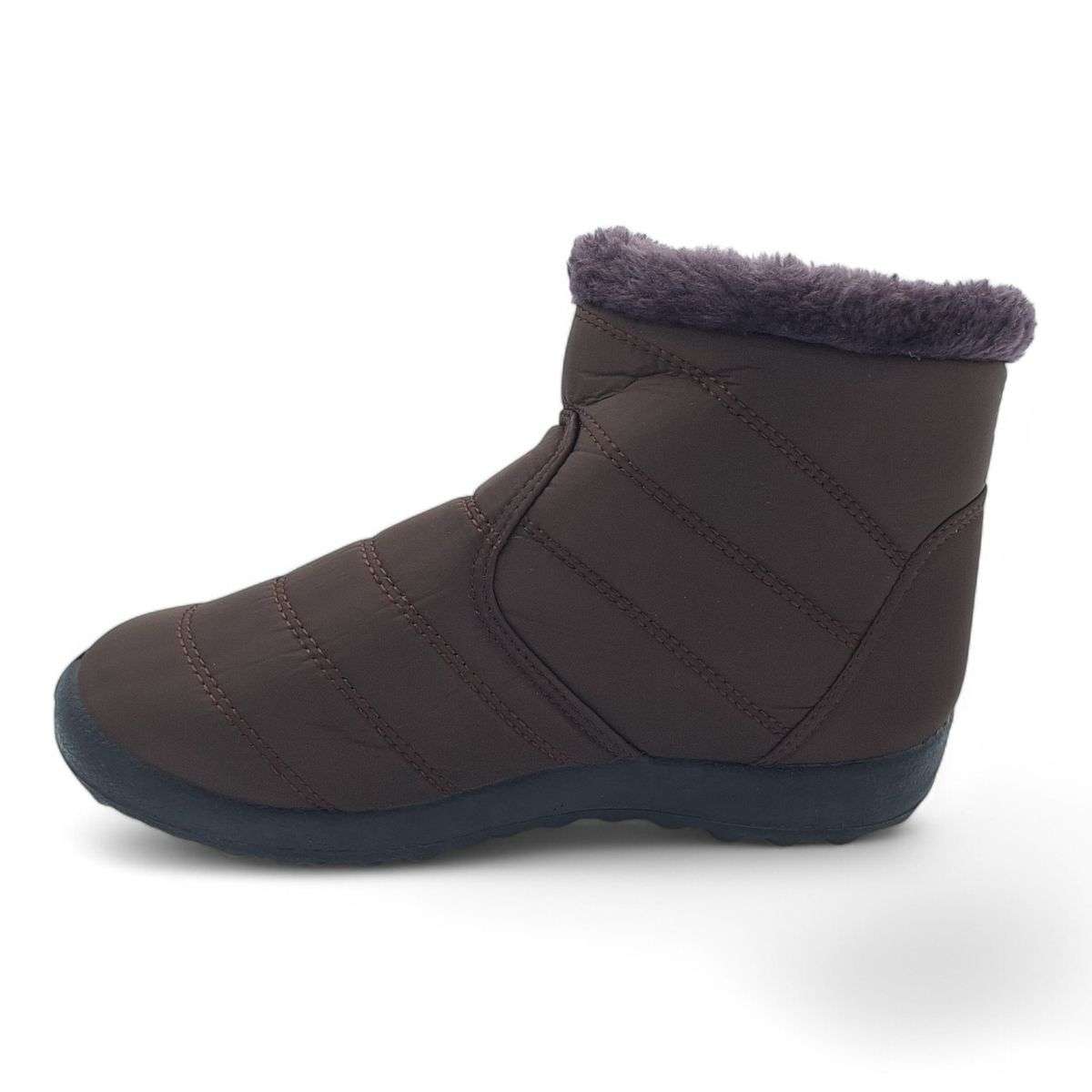 TTP Women Polar Ankle Boot with Side Zipper and Fur Lining M550