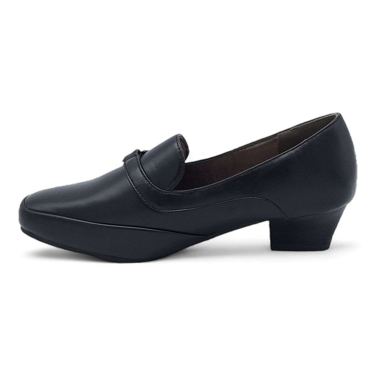 TTP Women Square Toe PU Block Heels