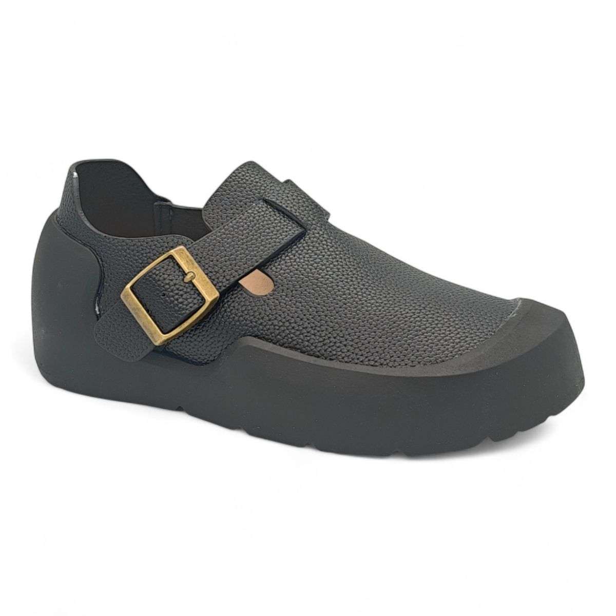 TTP Platform Terra Textured Mary Jane BKHT02