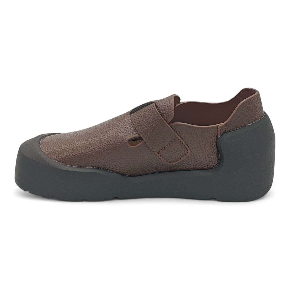 TTP Platform Terra Textured Mary Jane BKHT02