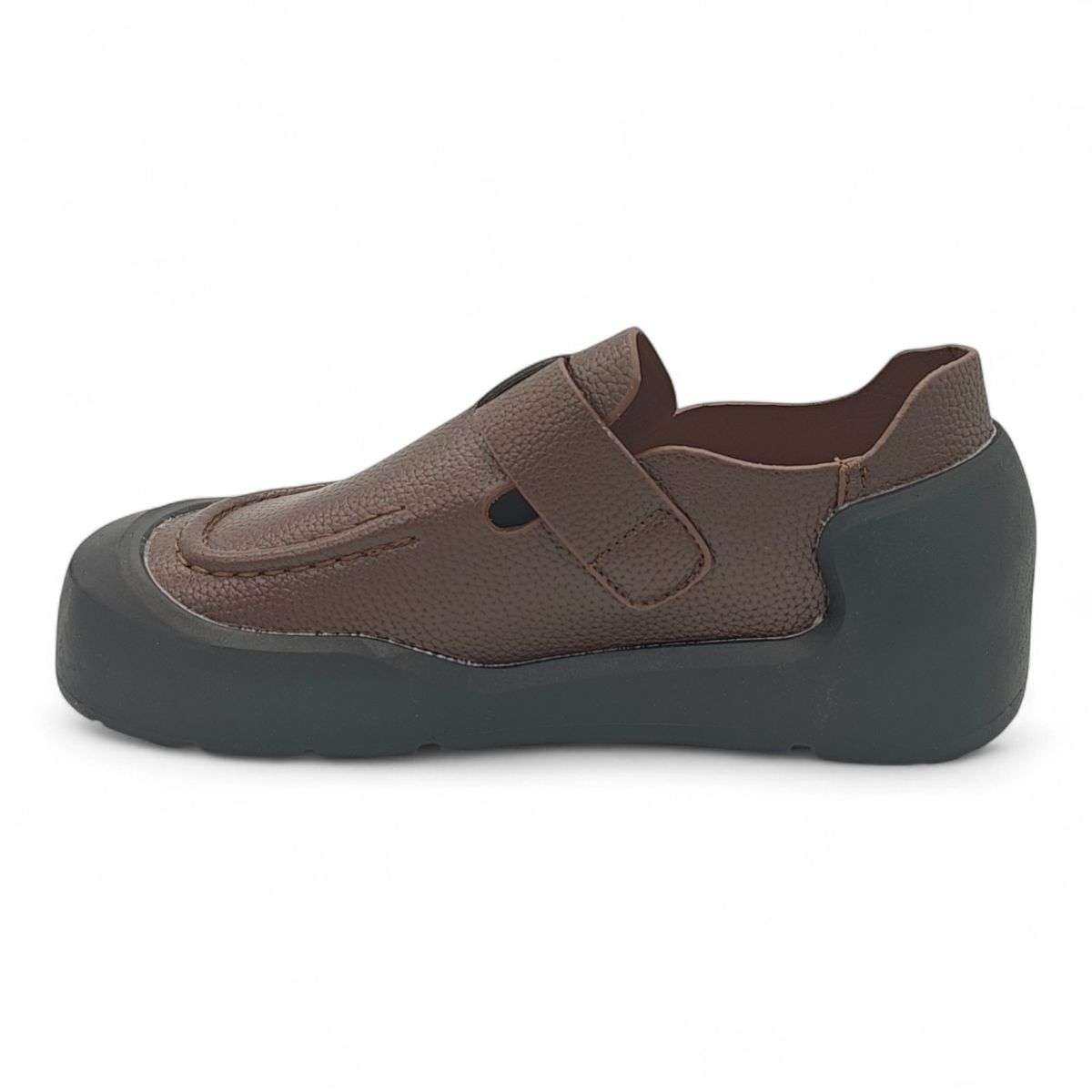 TTP Women's Moccasin-Styled Mary Jane Platform Casual Shoe BKHT03