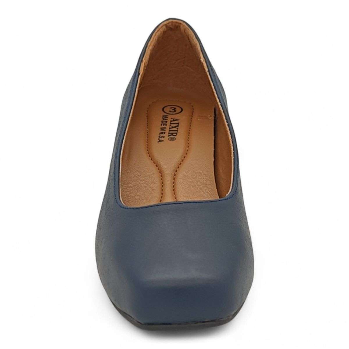 ALXIR Women's Slip-On Block Heel Pumps PSL3193C
