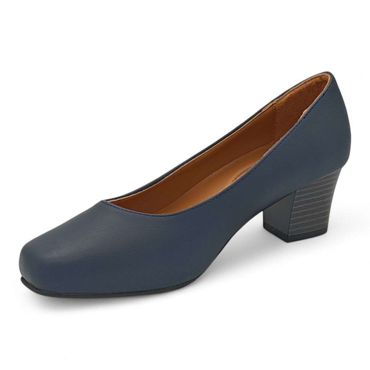 ALXIR Women's Slip-On Block Heel Pumps PSL3193C