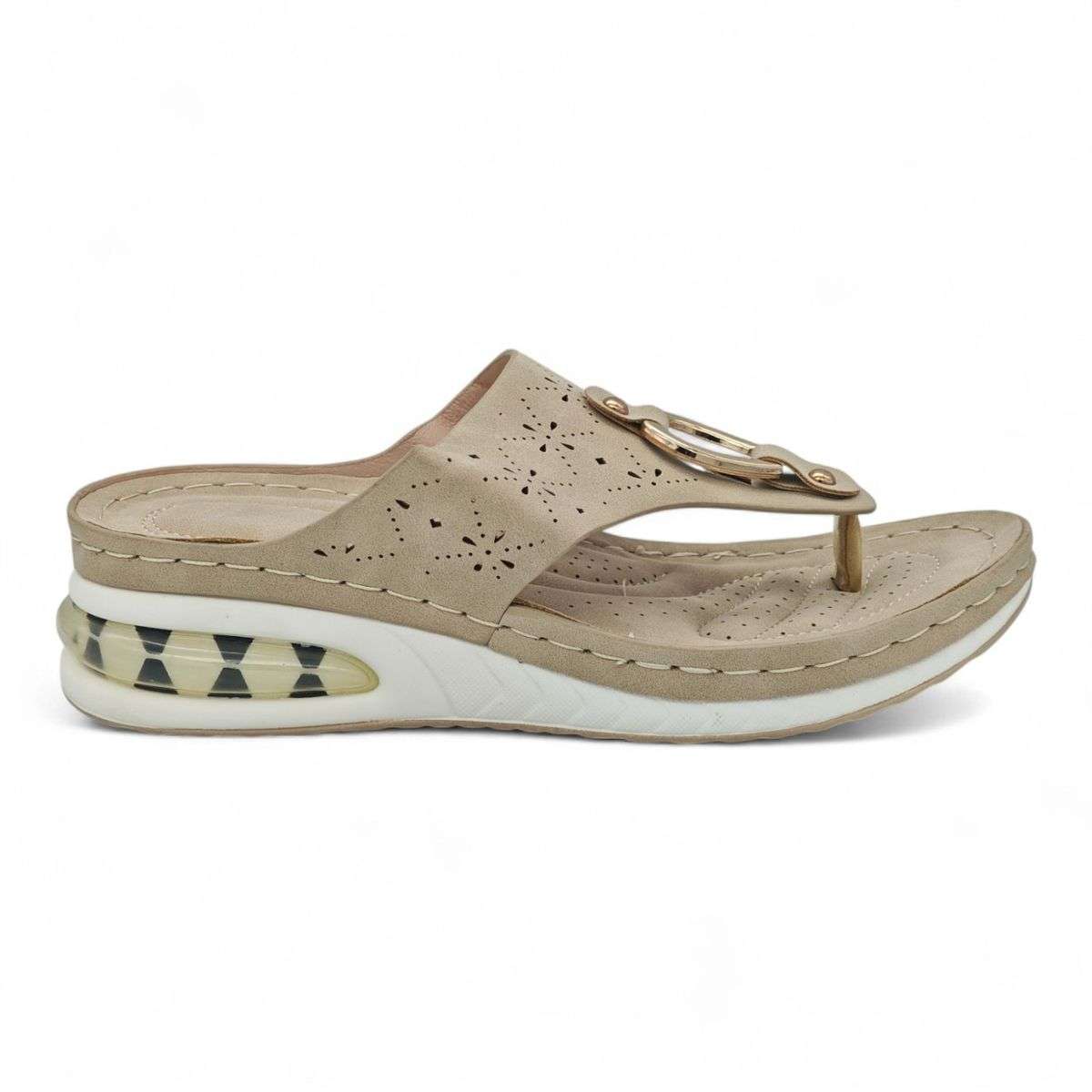Women's Wedge Sandal - Floral Cut-Out Design CY2025