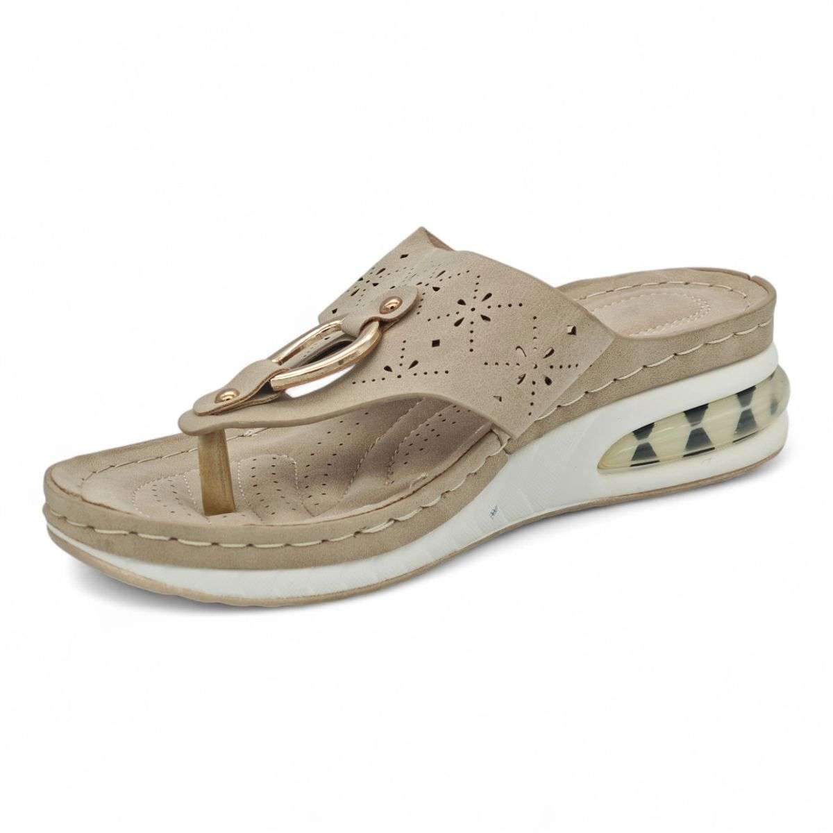 Women's Wedge Sandal - Floral Cut-Out Design CY2025
