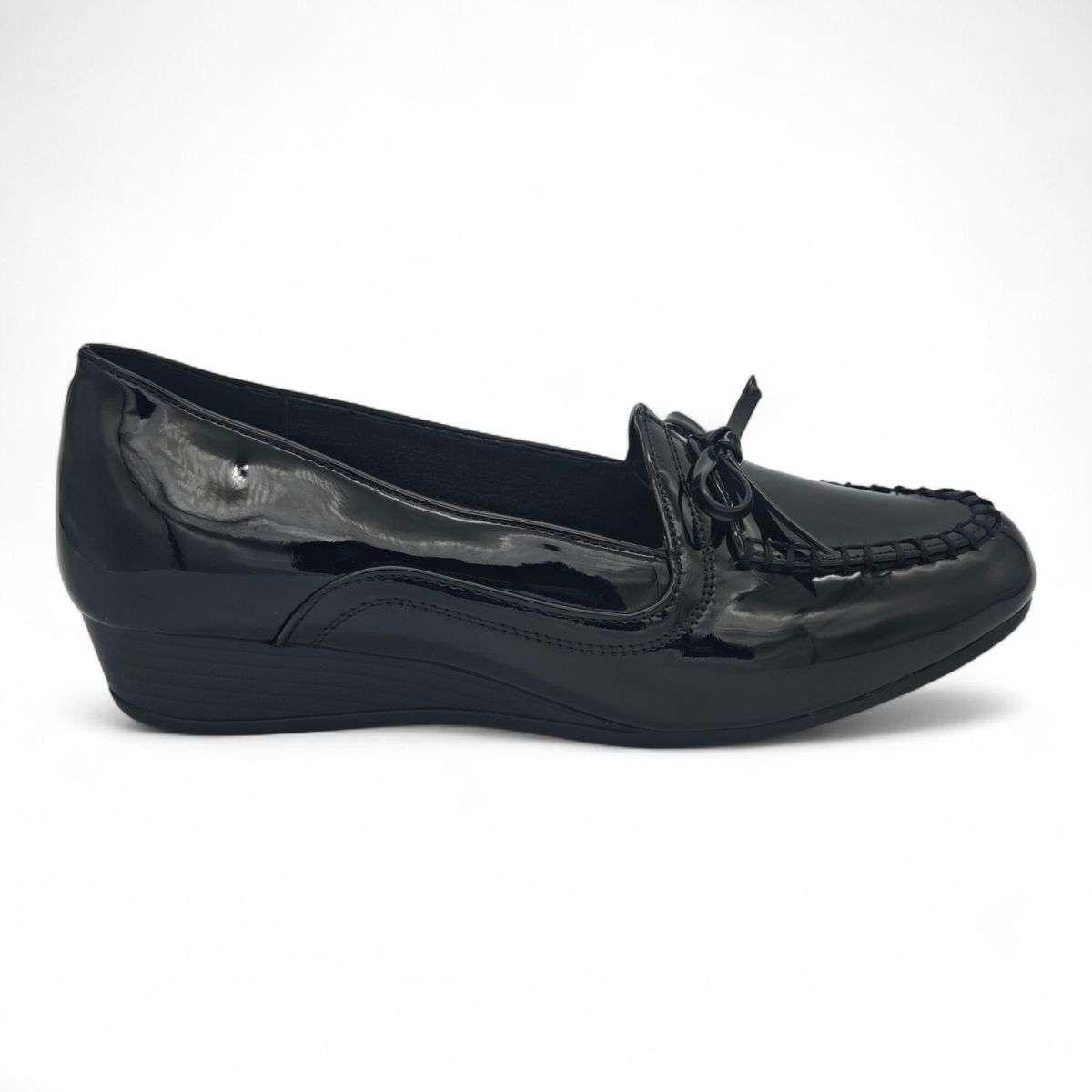 TTP Women's Patent Loafer Wedge HT250705-2