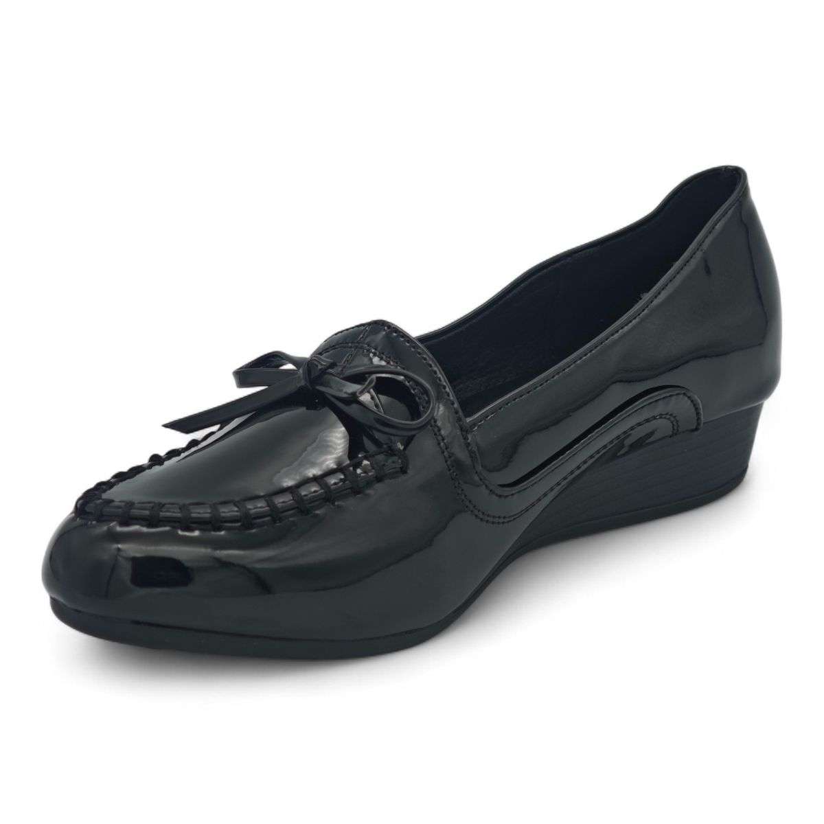 TTP Women's Patent Loafer Wedge HT250705-2