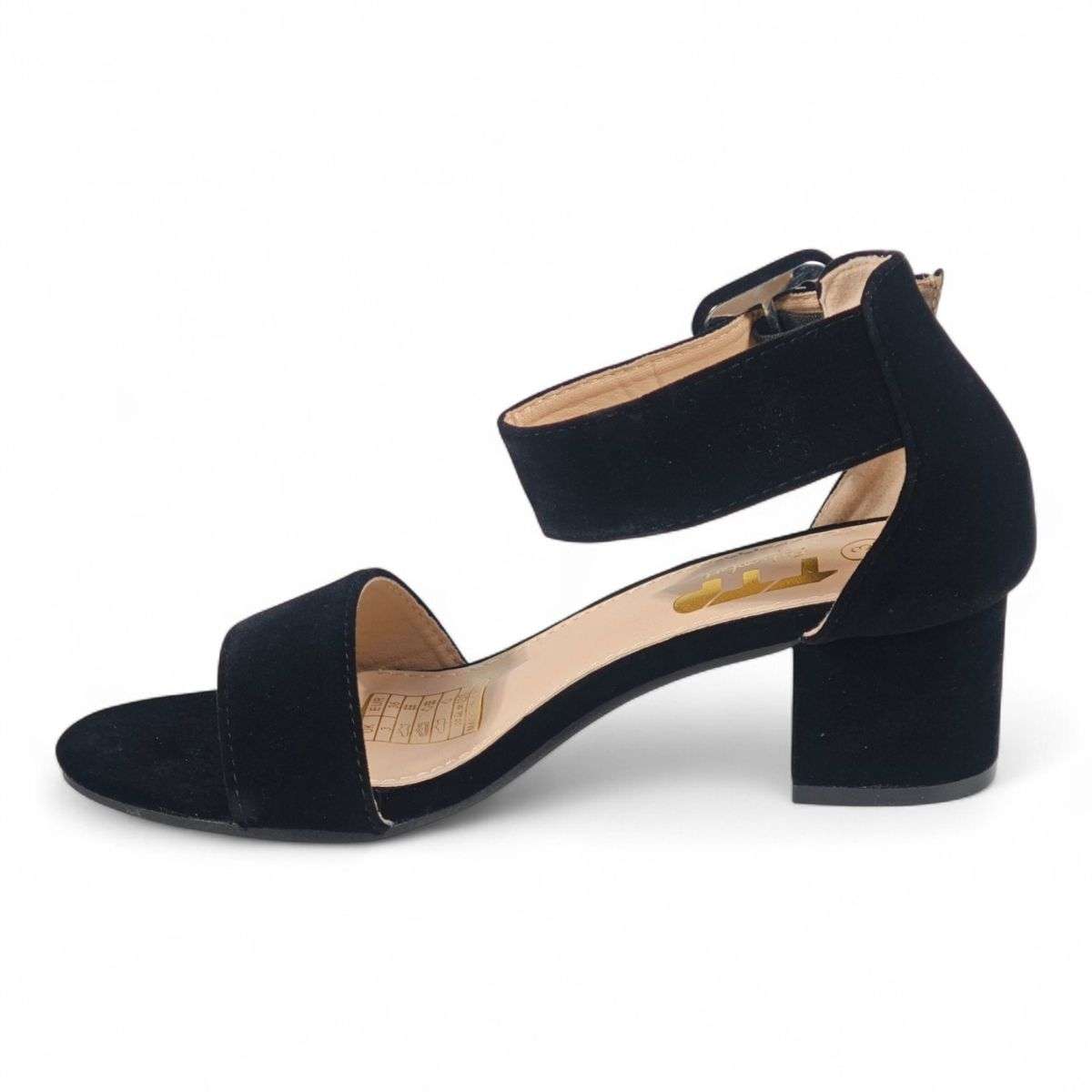 TTP Suede PU Block Heel Sandal JSF140