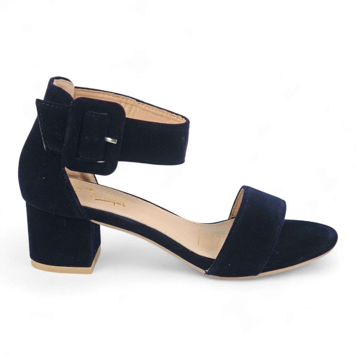TTP Suede PU Block Heel Sandal JSF140