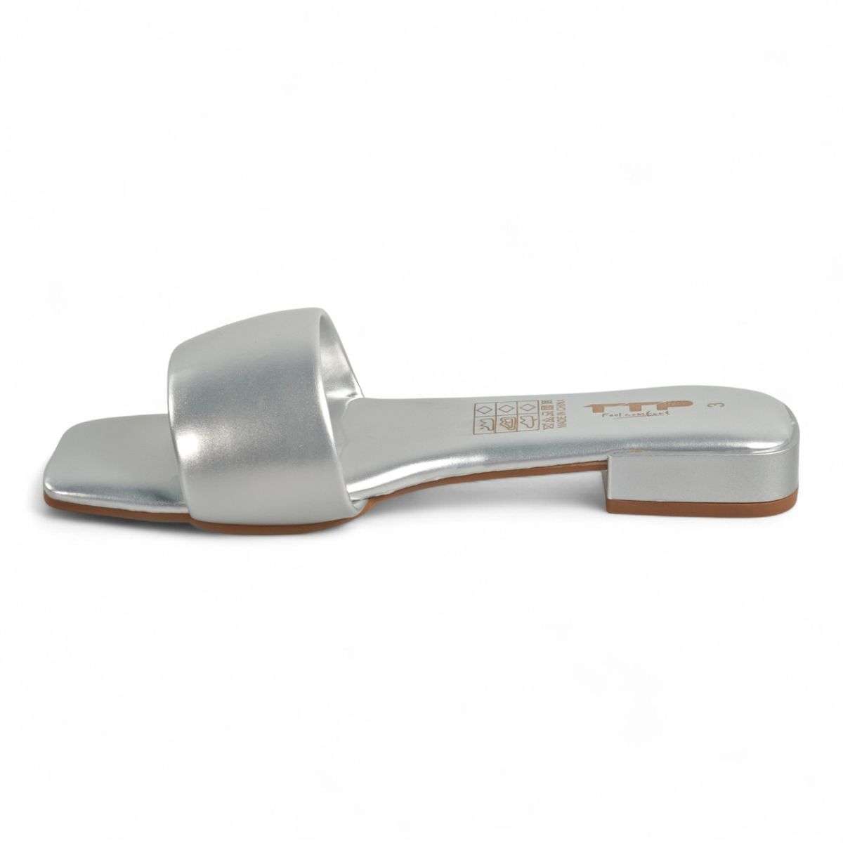 TTP The Drop Slide - Square Toe PU Slides LF-03-1
