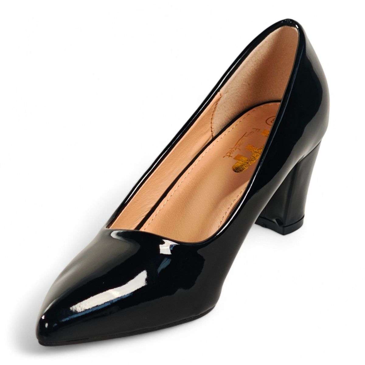 TTP Luminous Pointed Toe Block Heel JSF138