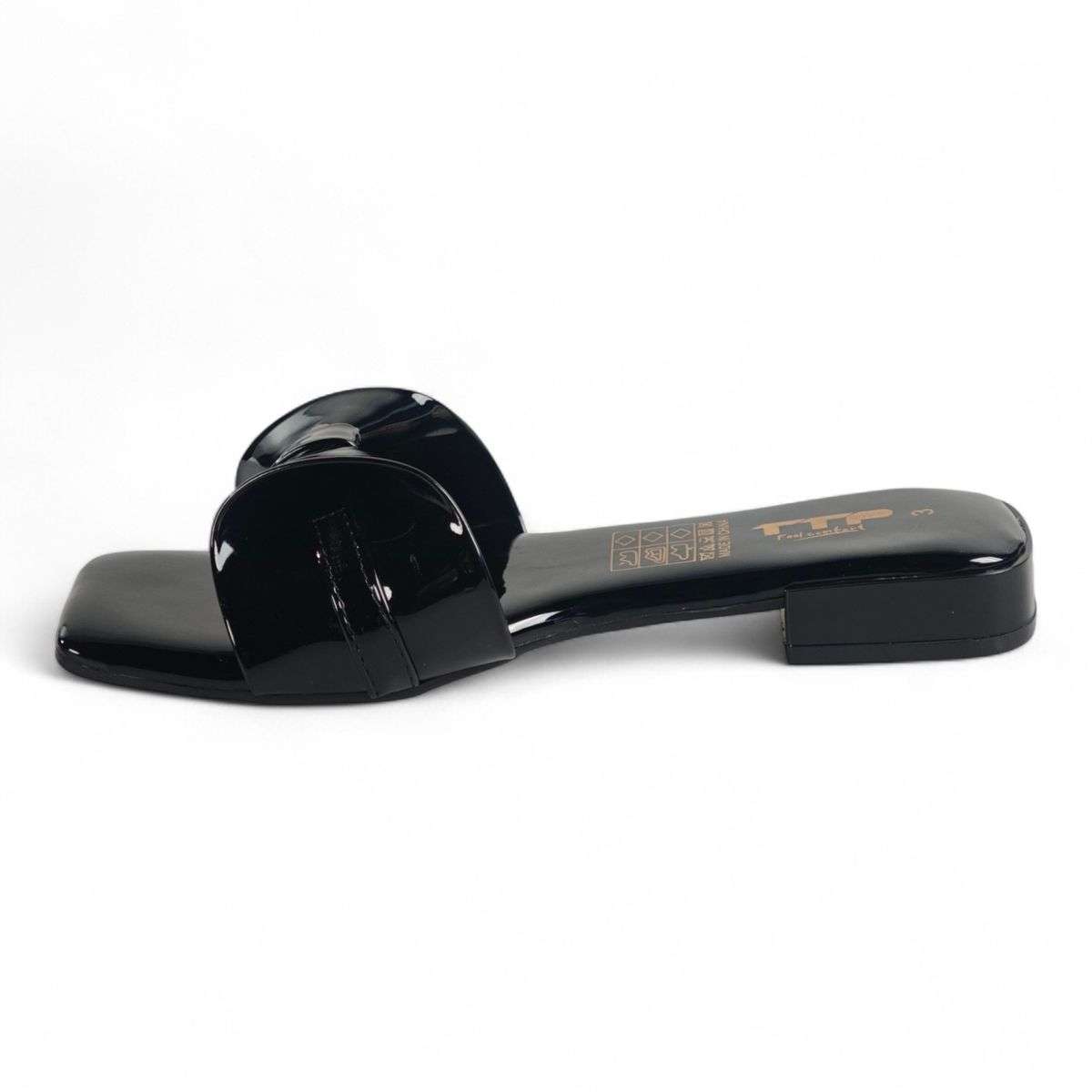 TTP Square-Toe Slide Sandals LF-02-1