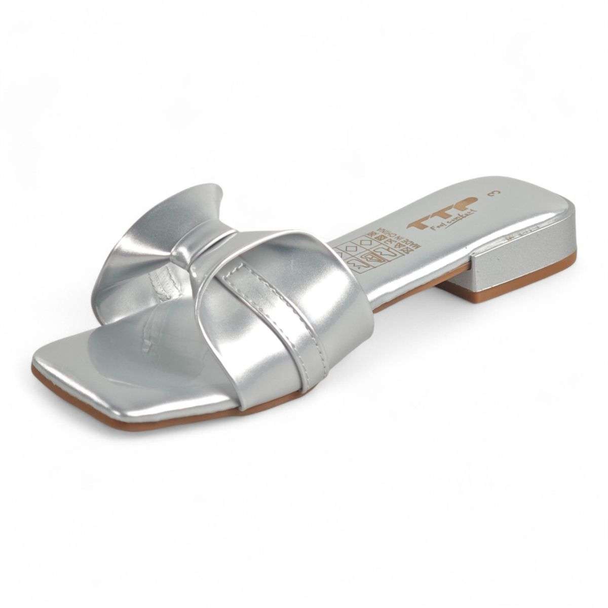 TTP Square-Toe Slide Sandals LF-02-1