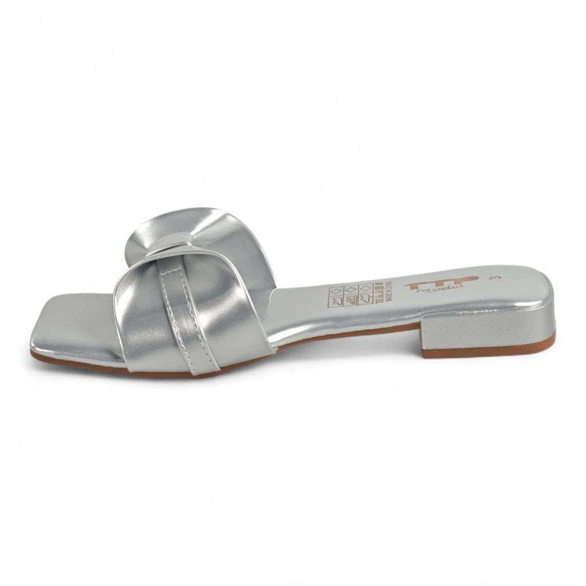 TTP Square-Toe Slide Sandals LF-02-1