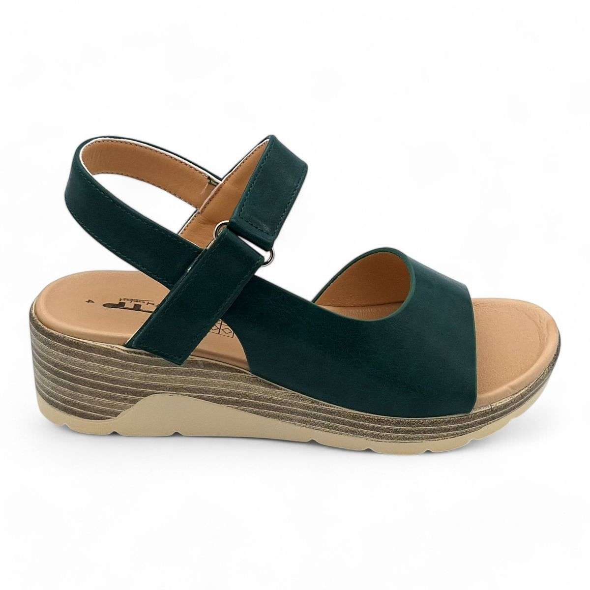 TTP Women Platform Wedge Sandal with Ankle Strap
