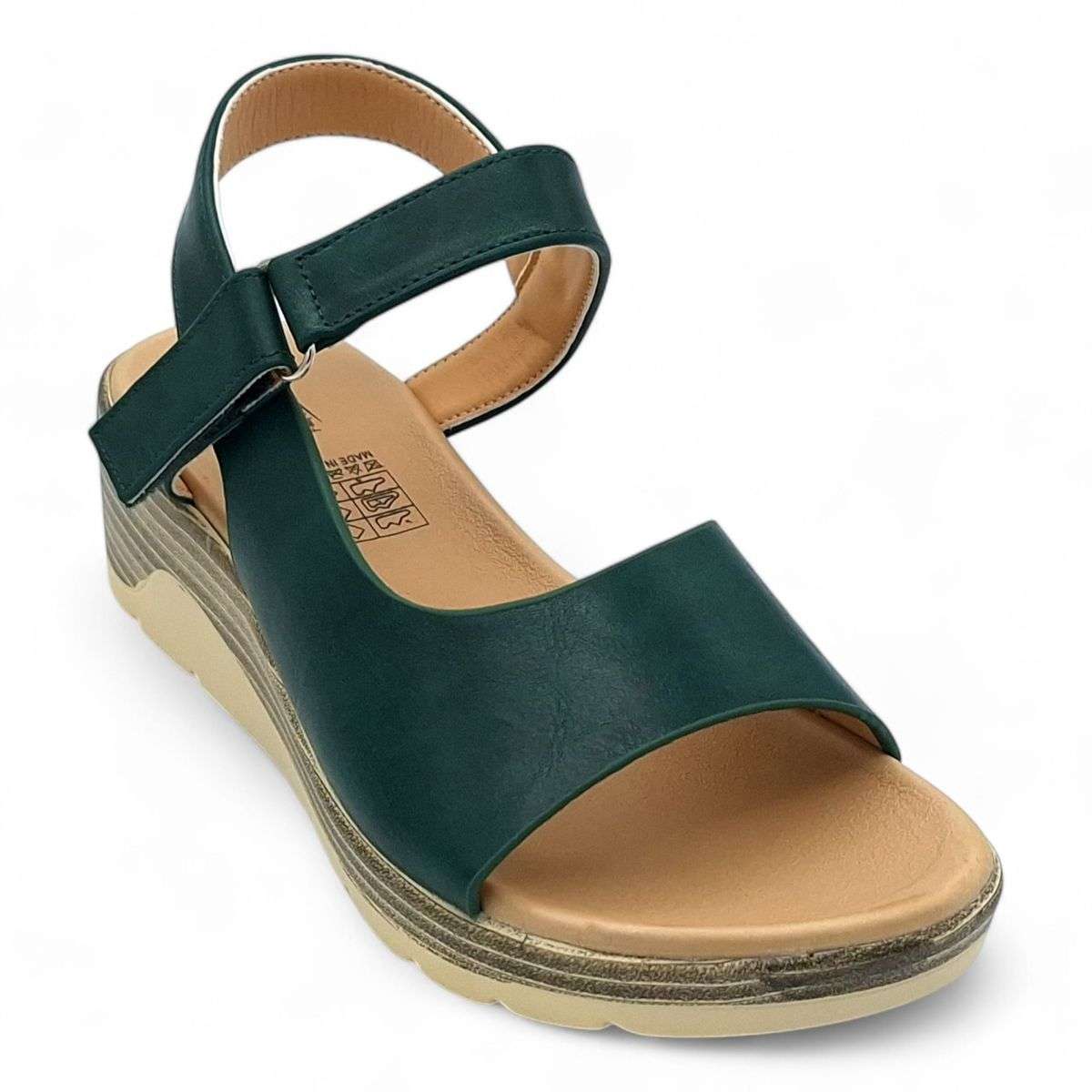 TTP Women Platform Wedge Sandal with Ankle Strap