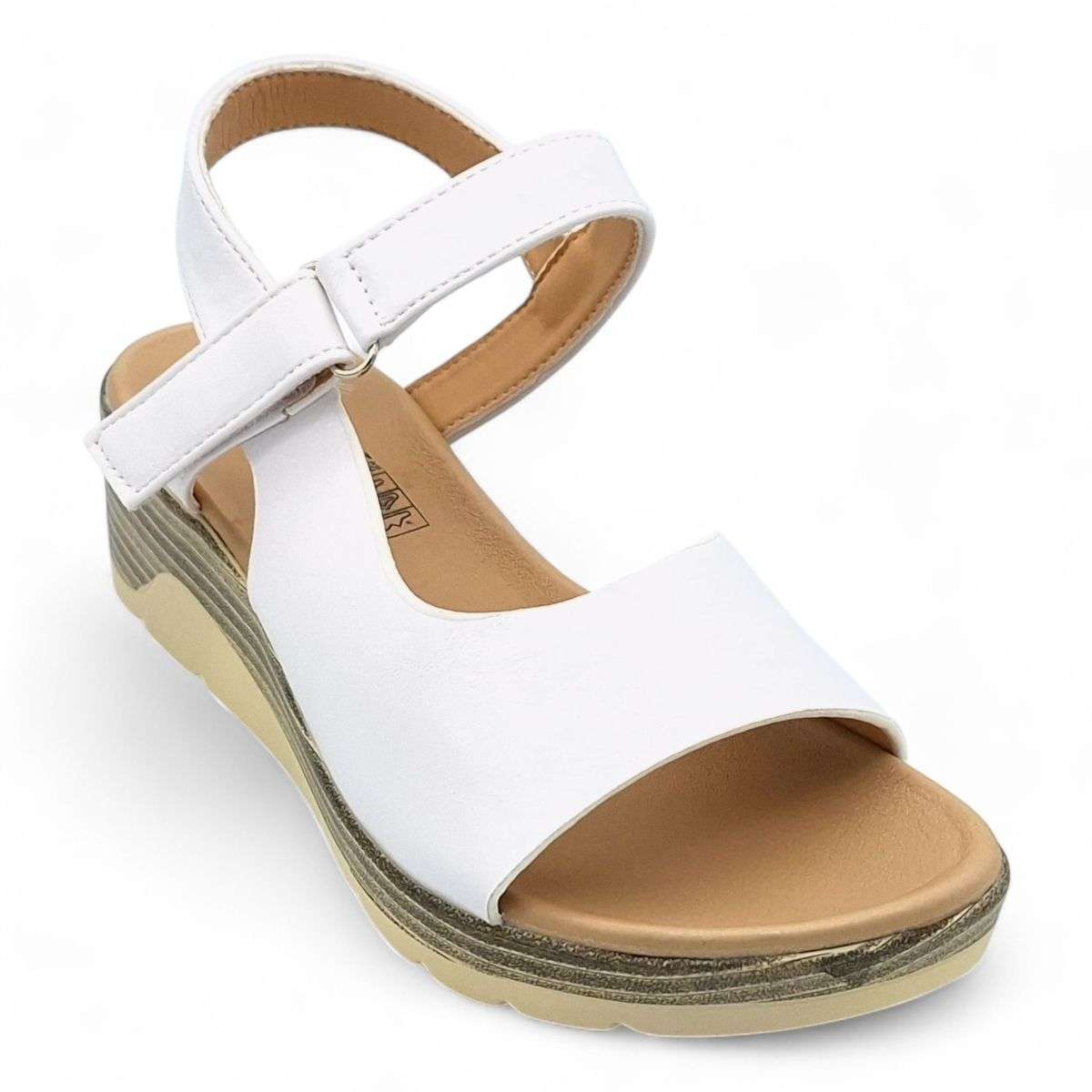 TTP Women Platform Wedge Sandal with Ankle Strap