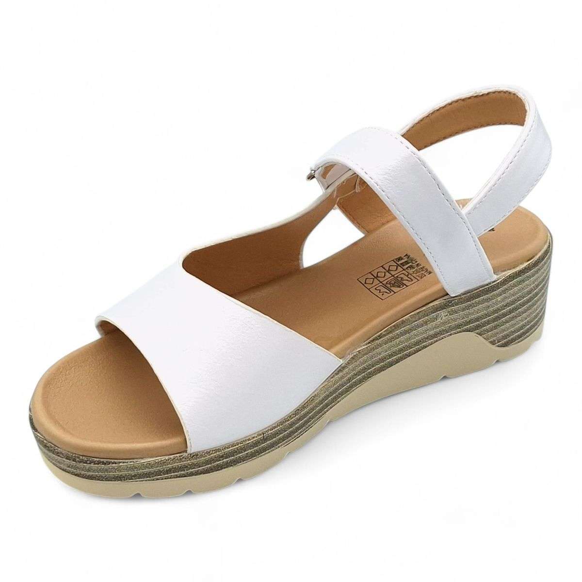 TTP Women Platform Wedge Sandal with Ankle Strap
