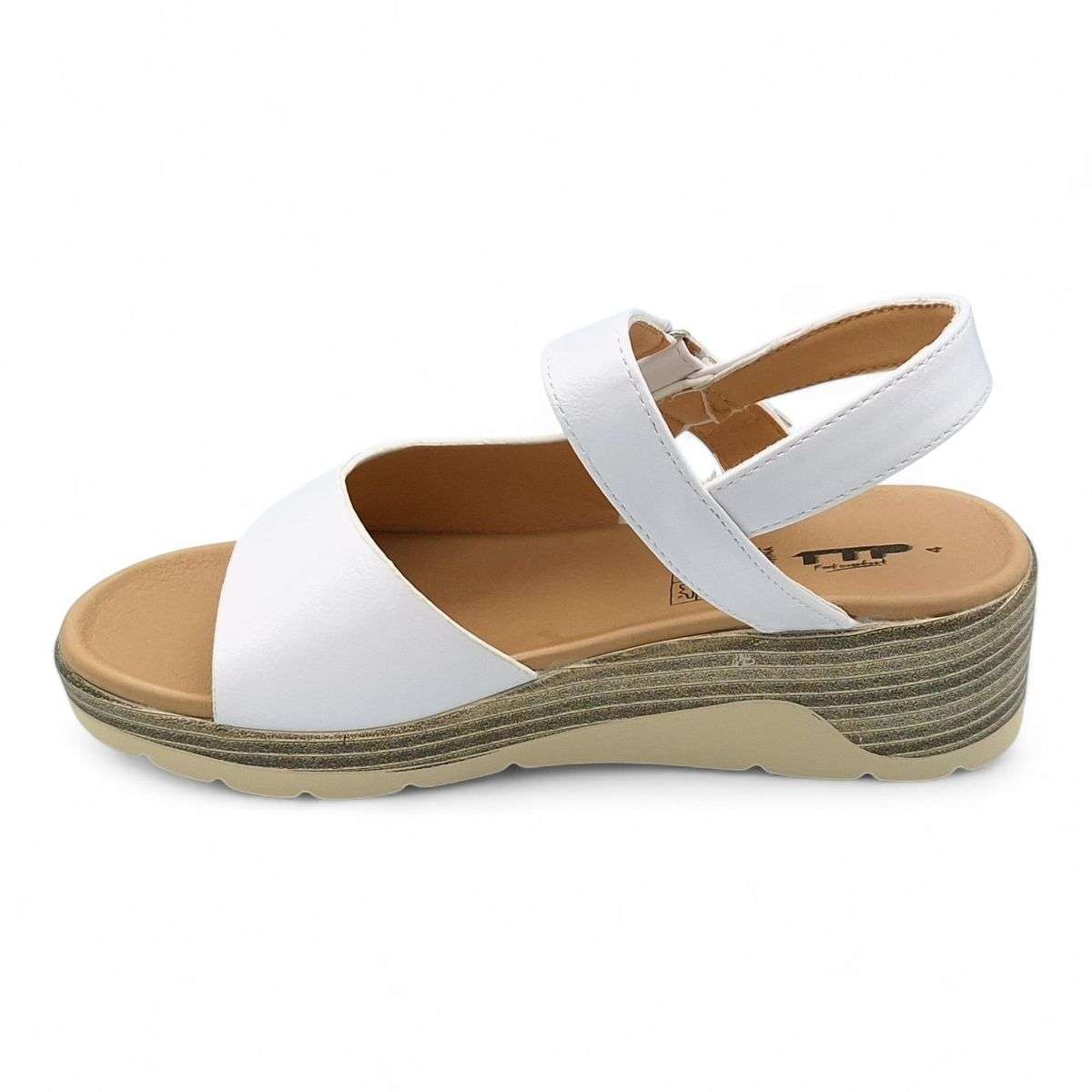 TTP Women Platform Wedge Sandal with Ankle Strap