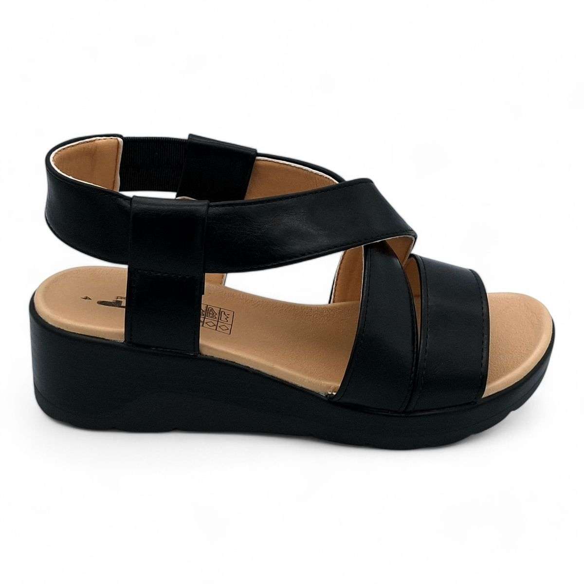 TTP Women Pull On Cross Style Slingback Platform Wedge Styles